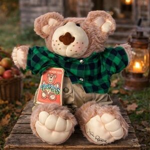 Vintage 1985 Furskins Plush Bear by Xavier Roberts Original Appalachian Artworks